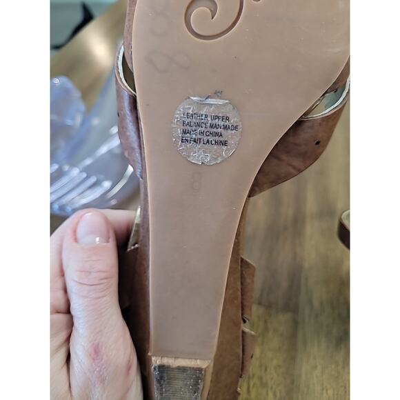 Seychelles Brown Leather Flats Women’s 8 Ankle Strap Pointed Toe GUC - Picture 12 of 12